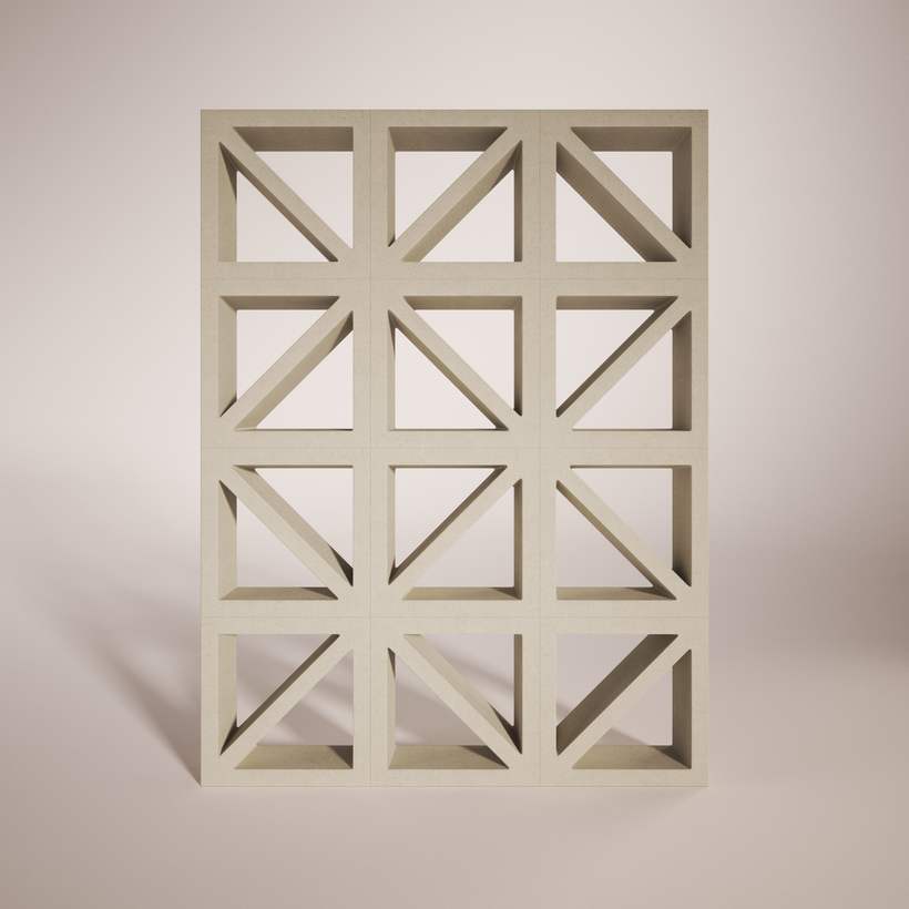 Arista + Vértice | Losetas, paneles y celosías de concreto